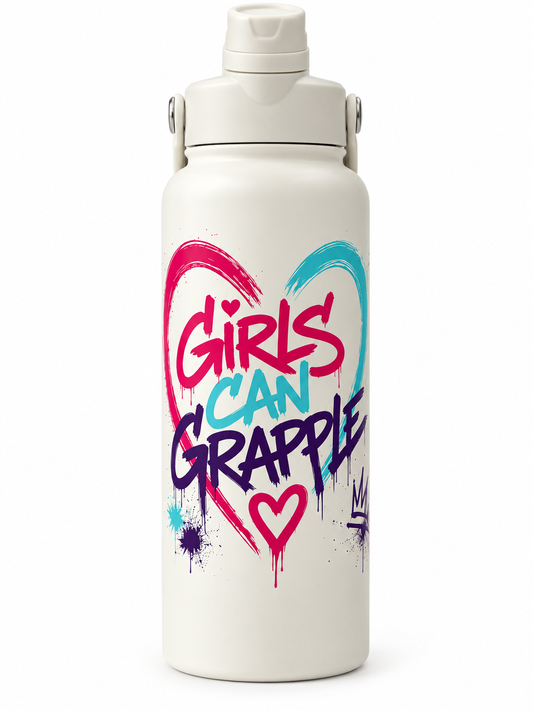 Girls Can Grapple 32oz Water Bottle