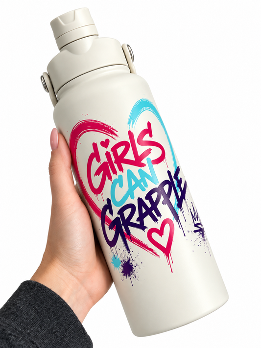 Girls Can Grapple 32oz Water Bottle